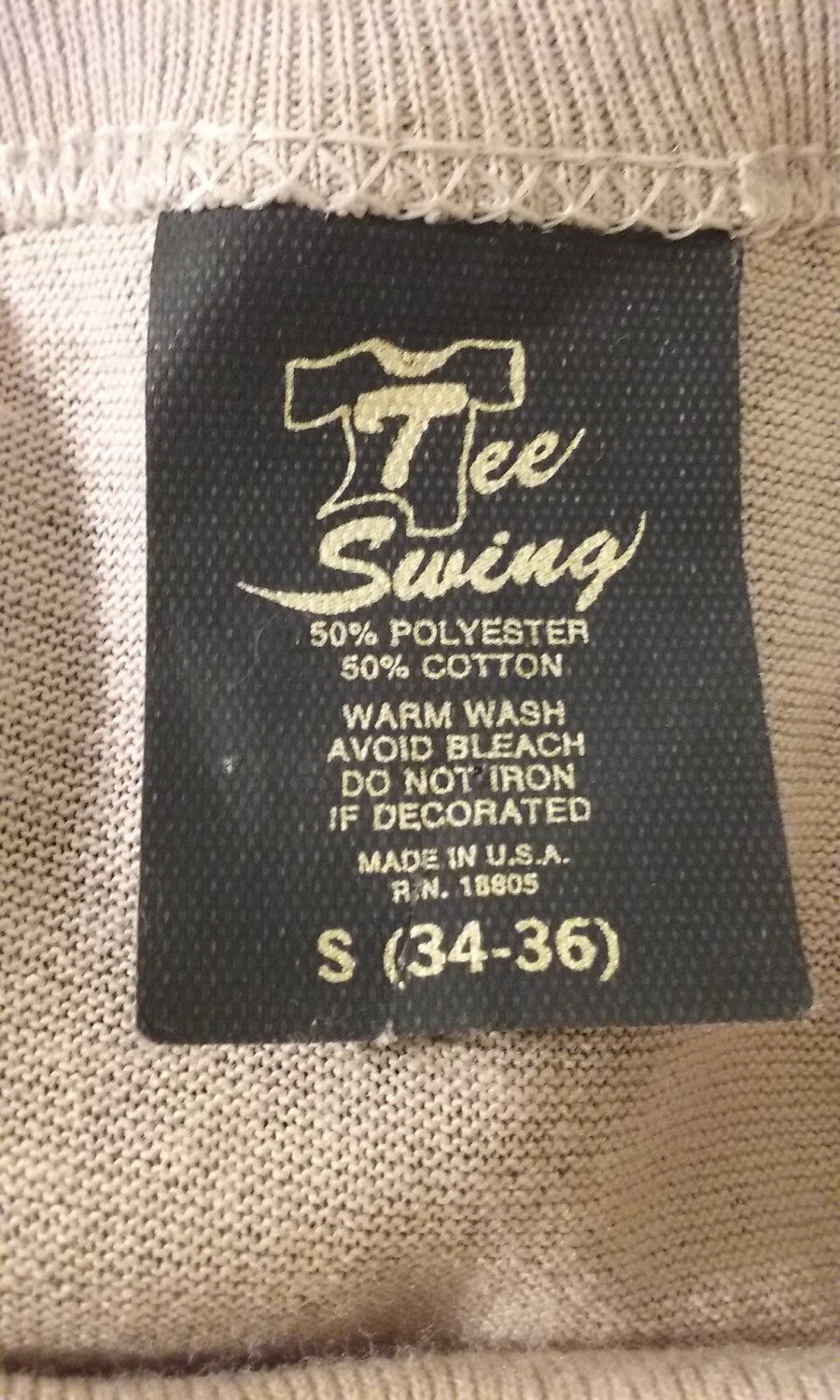 Vintage 80s Camouflage SMALL Tee Swing 50/50 T-Shirt