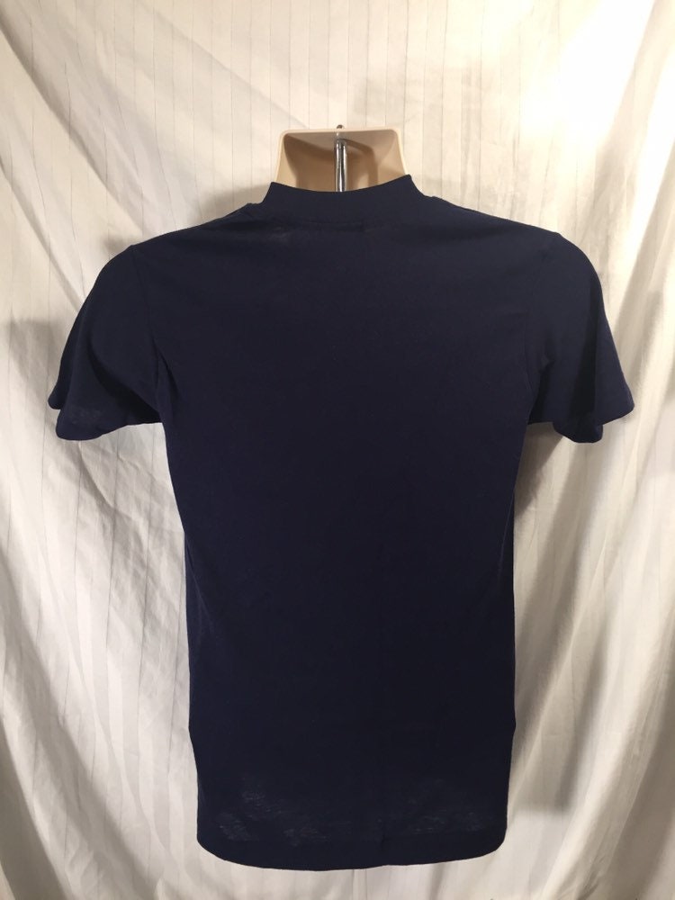 Vintage 80s // Lederle Bobsled // Medium Blue // Touch of Gold // 50-50 // USA // Single Stitch