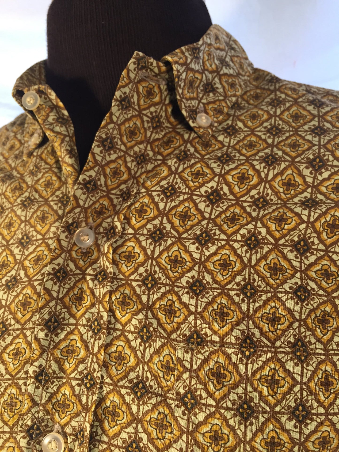 Vintage 60s Sandy MacDonald Oxford Long Sleeve Button-Down // Made in USA // 15/15.5 // Mod //