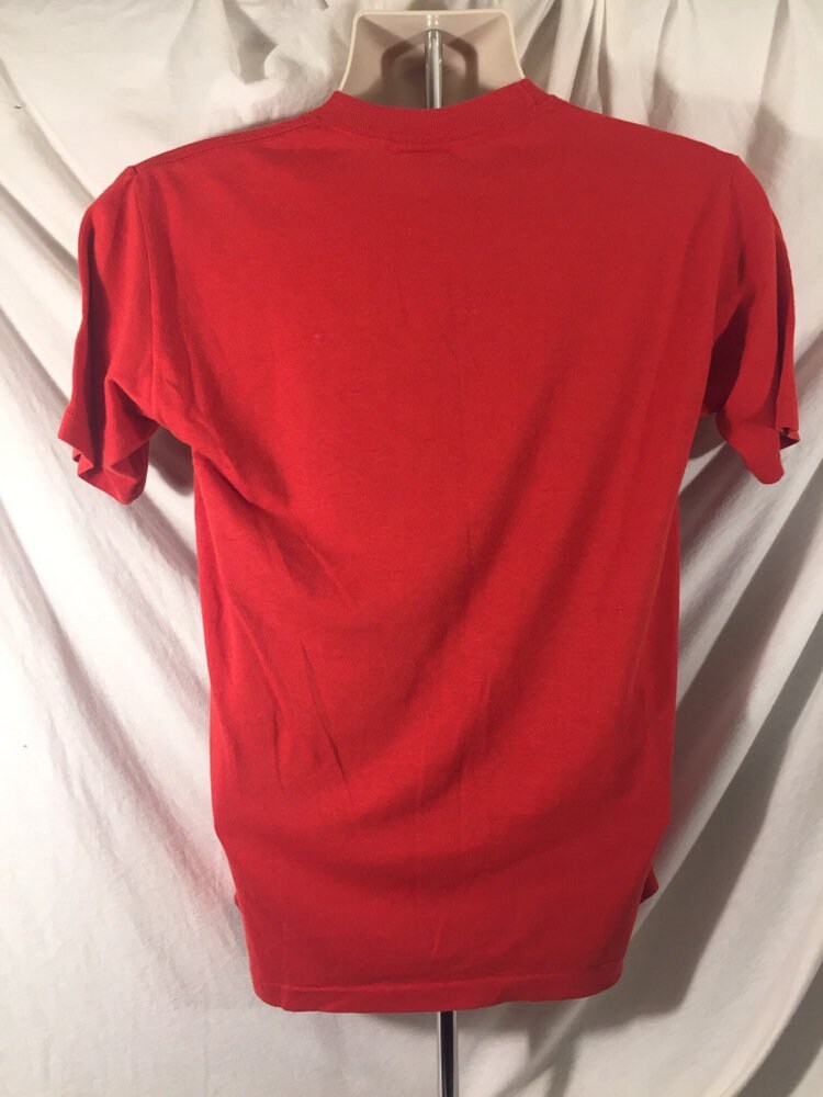 Vintage 80s Signal Cape Hatteras 50/50 T-Shirt // Red // Large // North Carolina // Single Stitch