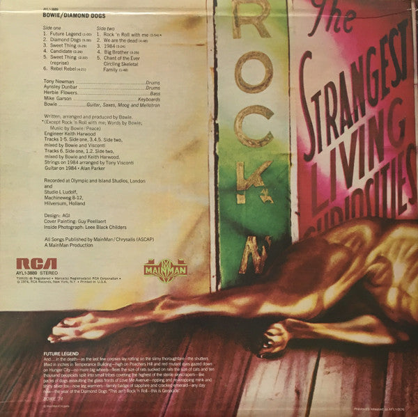 David Bowie : Diamond Dogs (LP, Album, RE)
