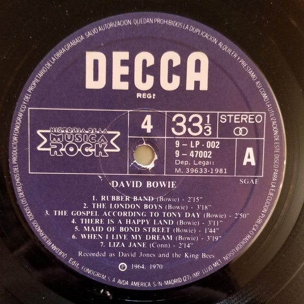 David Bowie : David Bowie (LP, Comp)