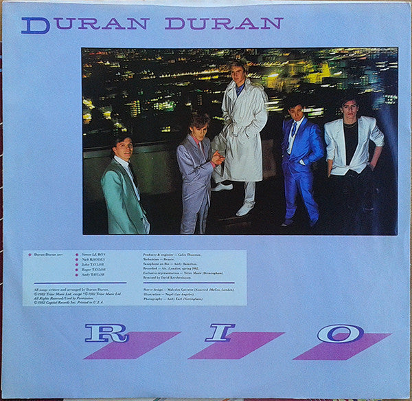 Duran Duran : Rio (LP, Album, Club, Pit)
