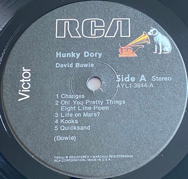 David Bowie : Hunky Dory (LP, Album, RE)