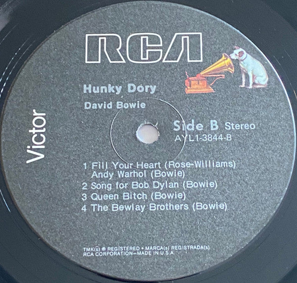David Bowie : Hunky Dory (LP, Album, RE)