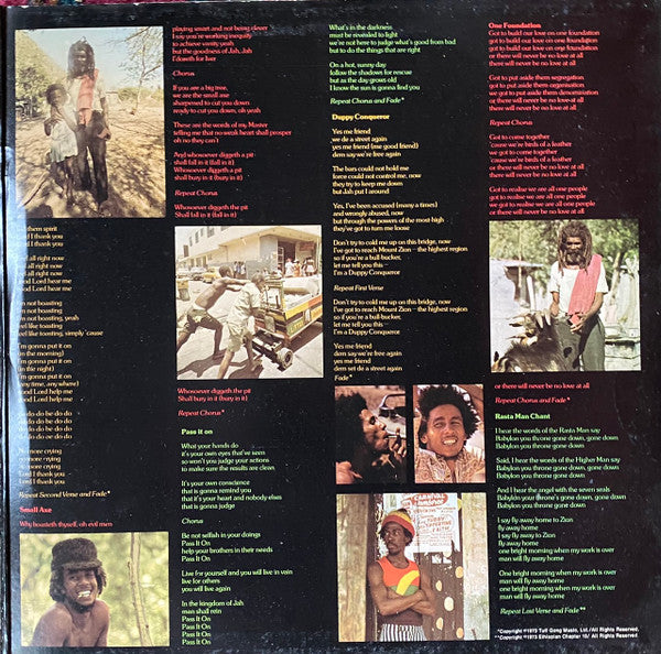 The Wailers : Burnin' (LP, Album, RE, RP, Jac)