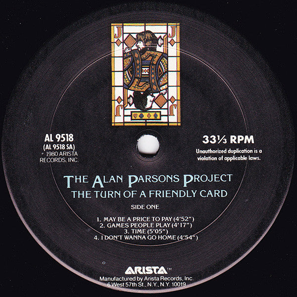 The Alan Parsons Project : The Turn Of A Friendly Card (LP, Album, Club)