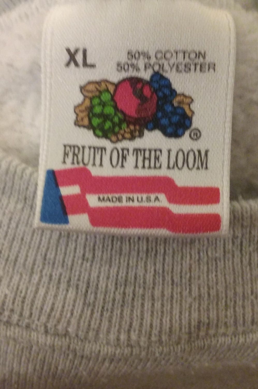 80s Raglan XL Sweatshirt “Polo Marcos” Illinois HS Basketball Fruit of the Loom 50/50 Crew Neck Sweat Top Made in the USA