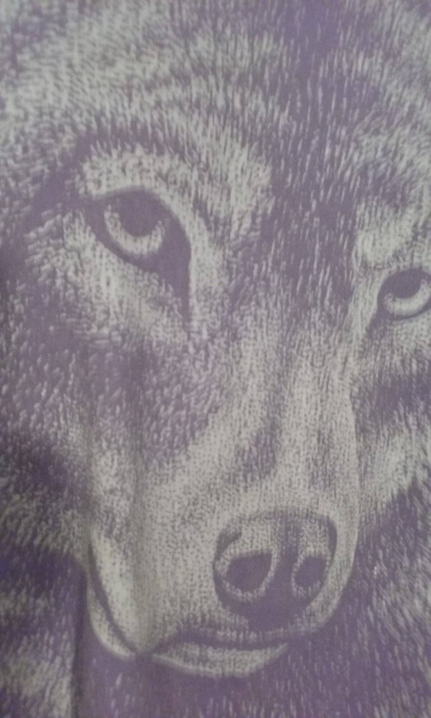 Vintage 80s // WOLF All-Over T-Shirt // Jerzees // Large Black 50/50 // Made in USA