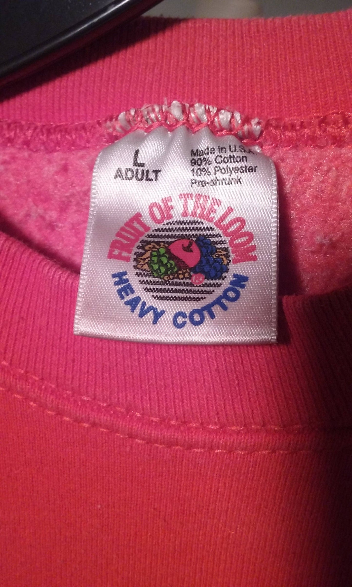 Vintage FOTL "Texas Swim" // Red // Cotton/Poly // Large Sweatshirt // Made in USA // 90 Cotton 10 Polyester