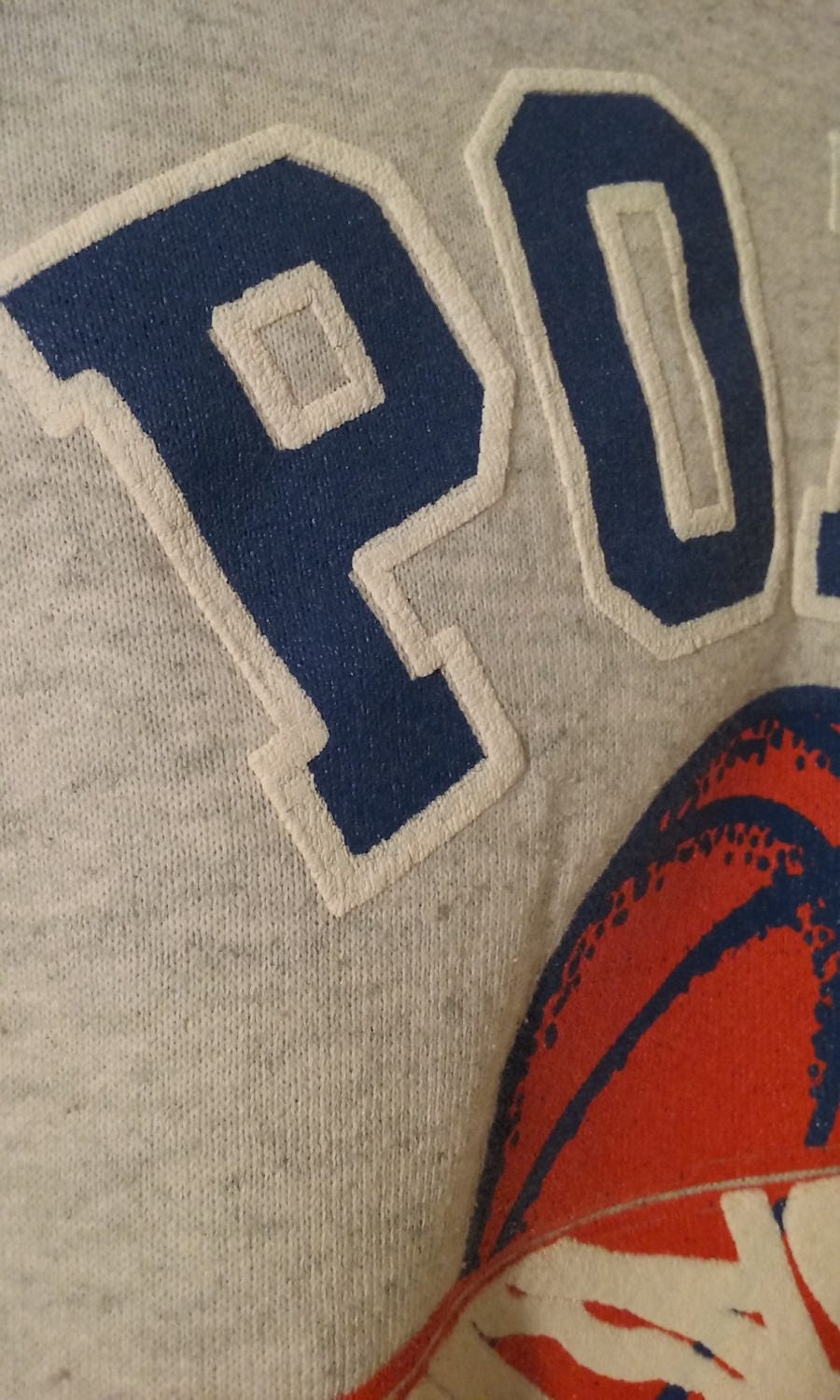 80s Raglan XL Sweatshirt “Polo Marcos” Illinois HS Basketball Fruit of the Loom 50/50 Crew Neck Sweat Top Made in the USA