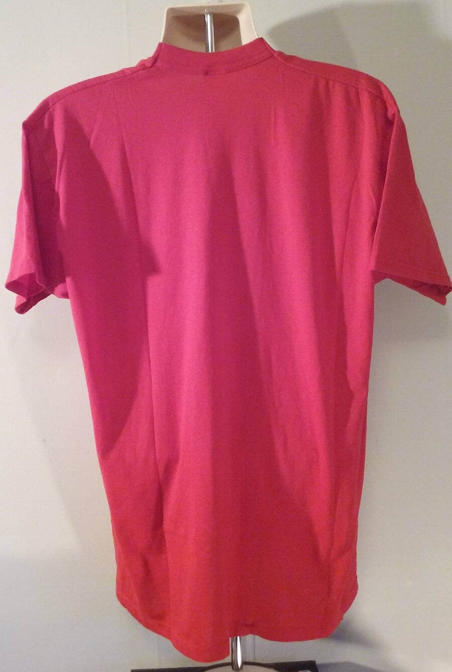 Vintage XXXL Fruit of the Loom Golden Blend Blank POCKET T-shirt Blank RED 50/50 Size 54-56