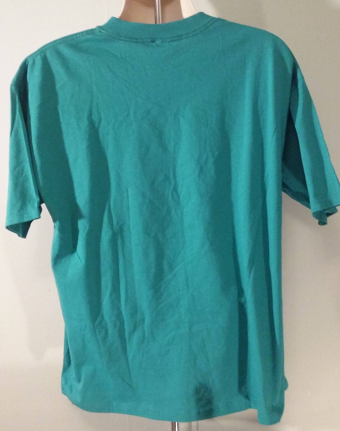 Vintage CHIC by Russell Blank XL Teal T-Shirt Made in USA 100 Cotton