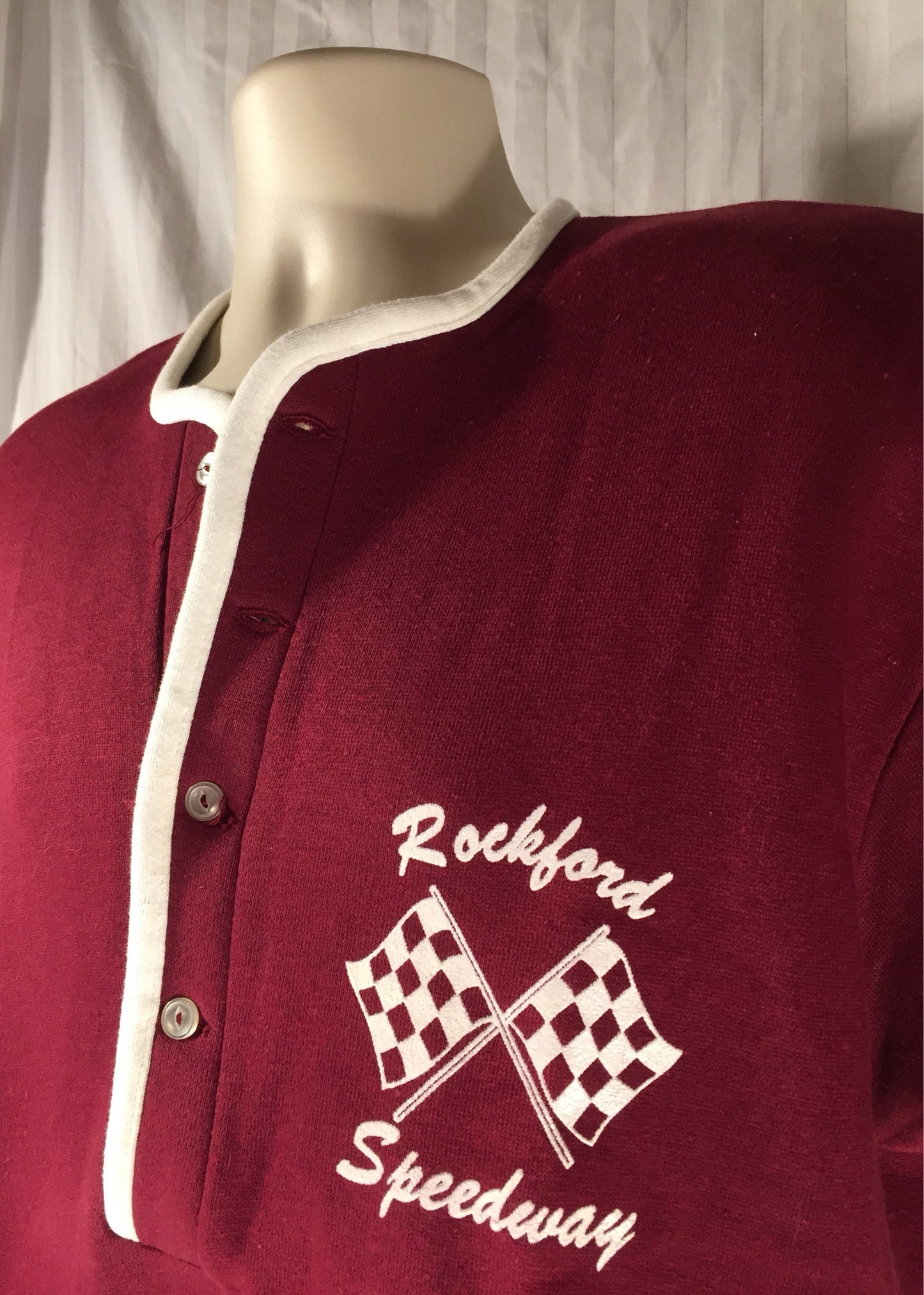 Vintage 50s 60s // Rockford Speedway // Illinois // XL Deadstock Sweatshirt // RN# 14179 // Sportswear of Quality