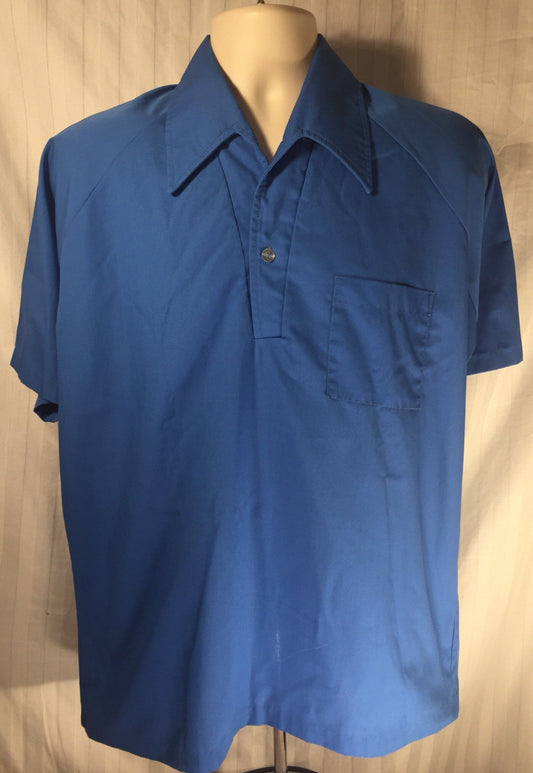 Vintage 70s Polo Shirt // DANE of California Brand // Raglan Sleeves