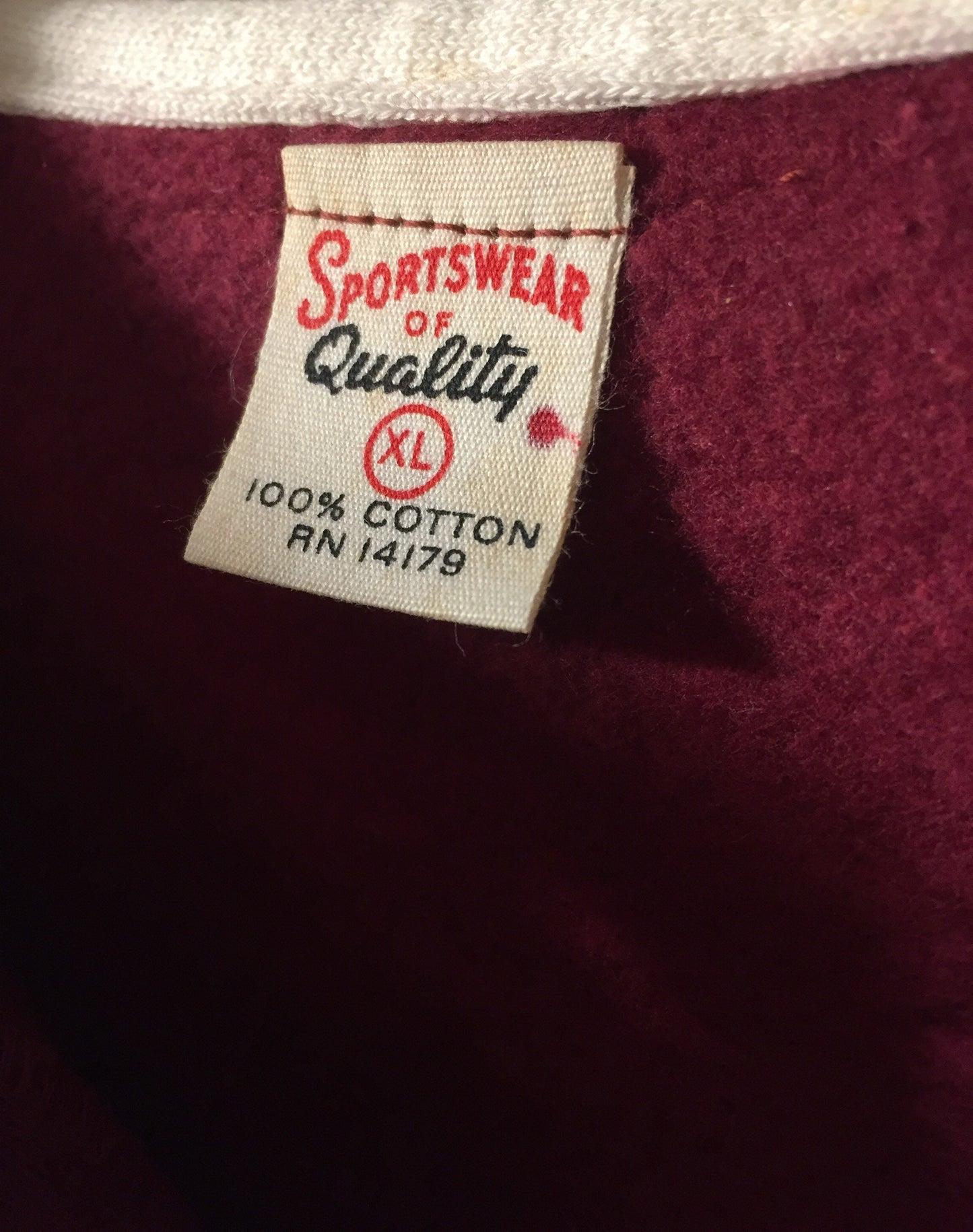 Vintage 50s 60s // Rockford Speedway // Illinois // XL Deadstock Sweatshirt // RN# 14179 // Sportswear of Quality