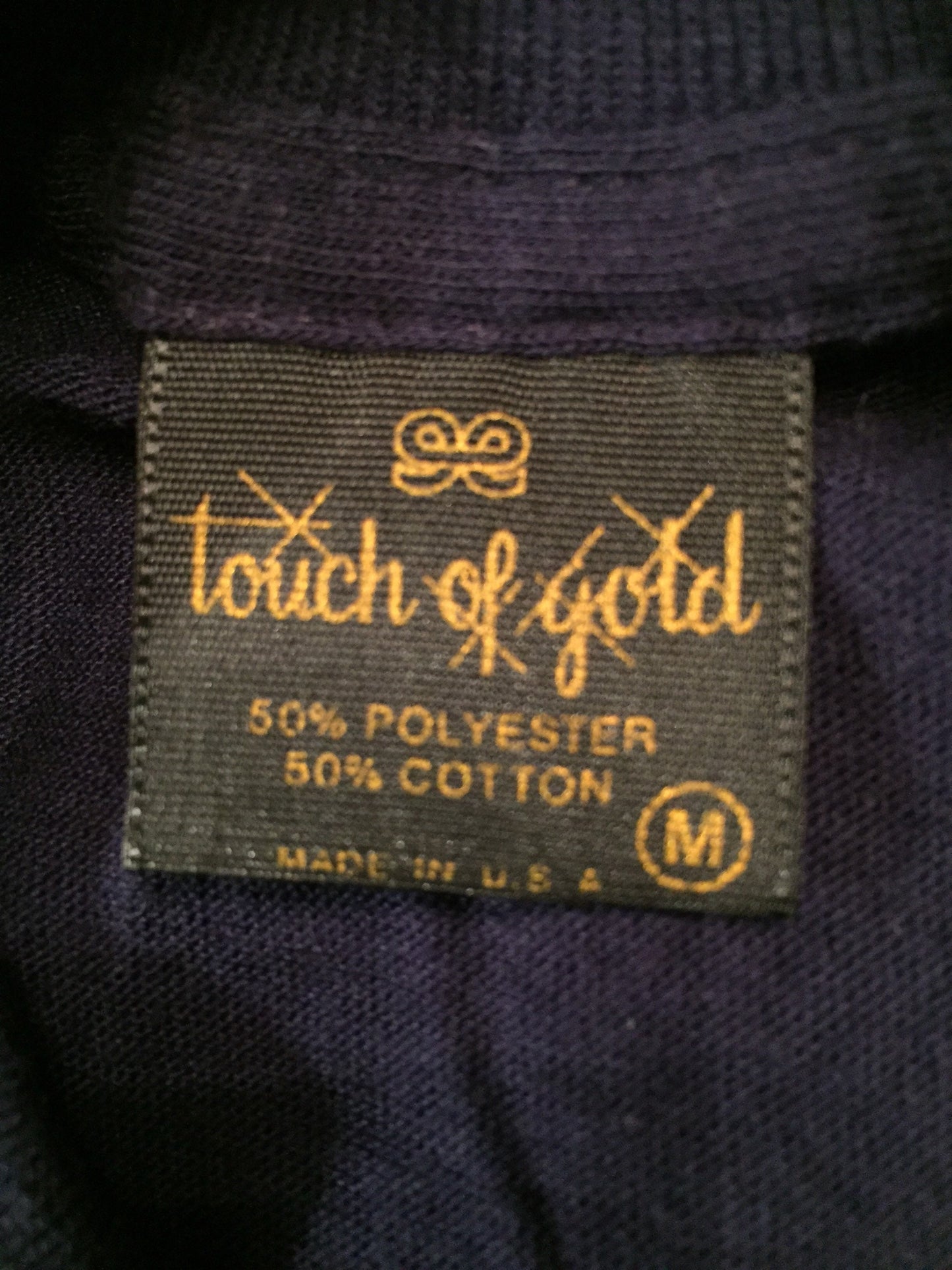 Vintage 80s // Lederle Bobsled // Medium Blue // Touch of Gold // 50-50 // USA // Single Stitch