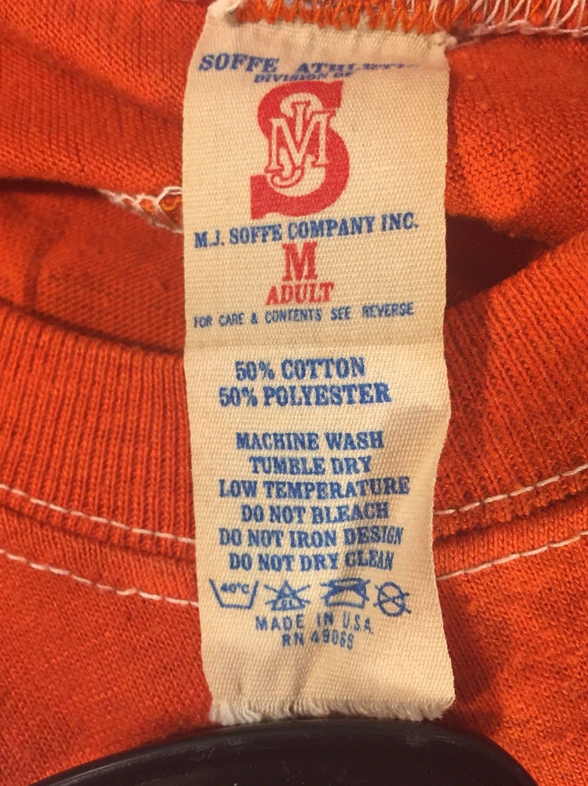 Vintage 70s Soffe Jersey T-shirt // Medium // Lawrence Bros. // Single Stitch // 50/50 // Made in USA