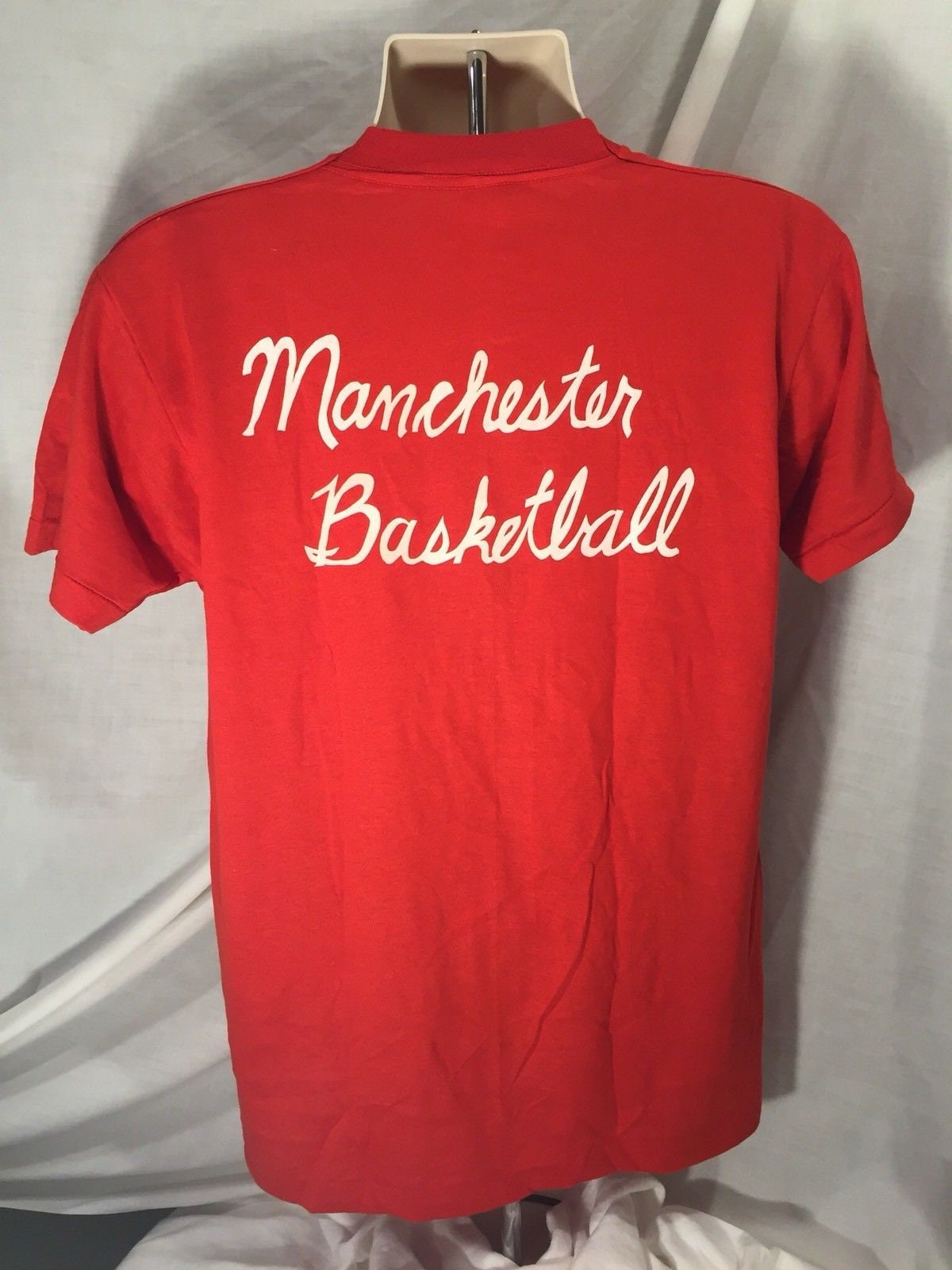 Vintage 80s Screen Stars Large T-shirt // Manchester Tennessee Basketball // Single Stitch // 50/50 // Made in USA