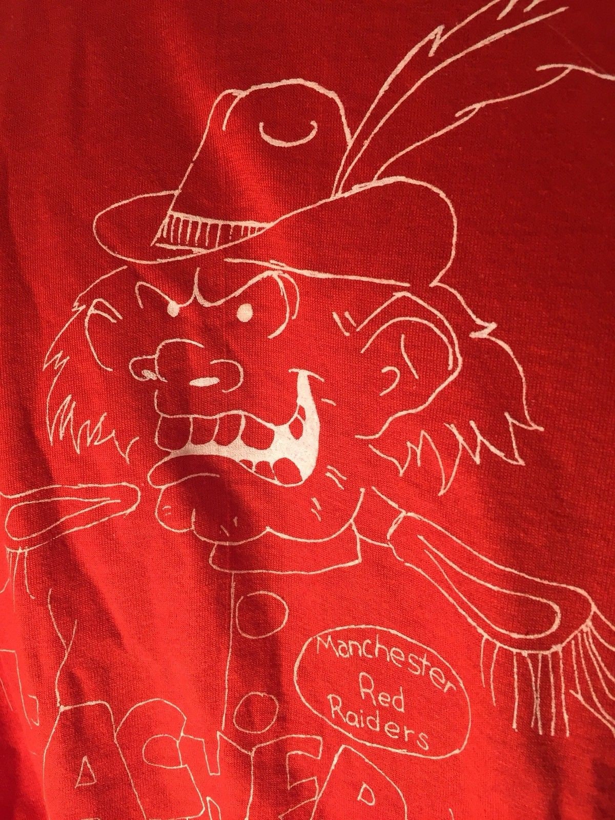 Vintage 80s Screen Stars Large T-shirt // Manchester Tennessee Basketball // Single Stitch // 50/50 // Made in USA