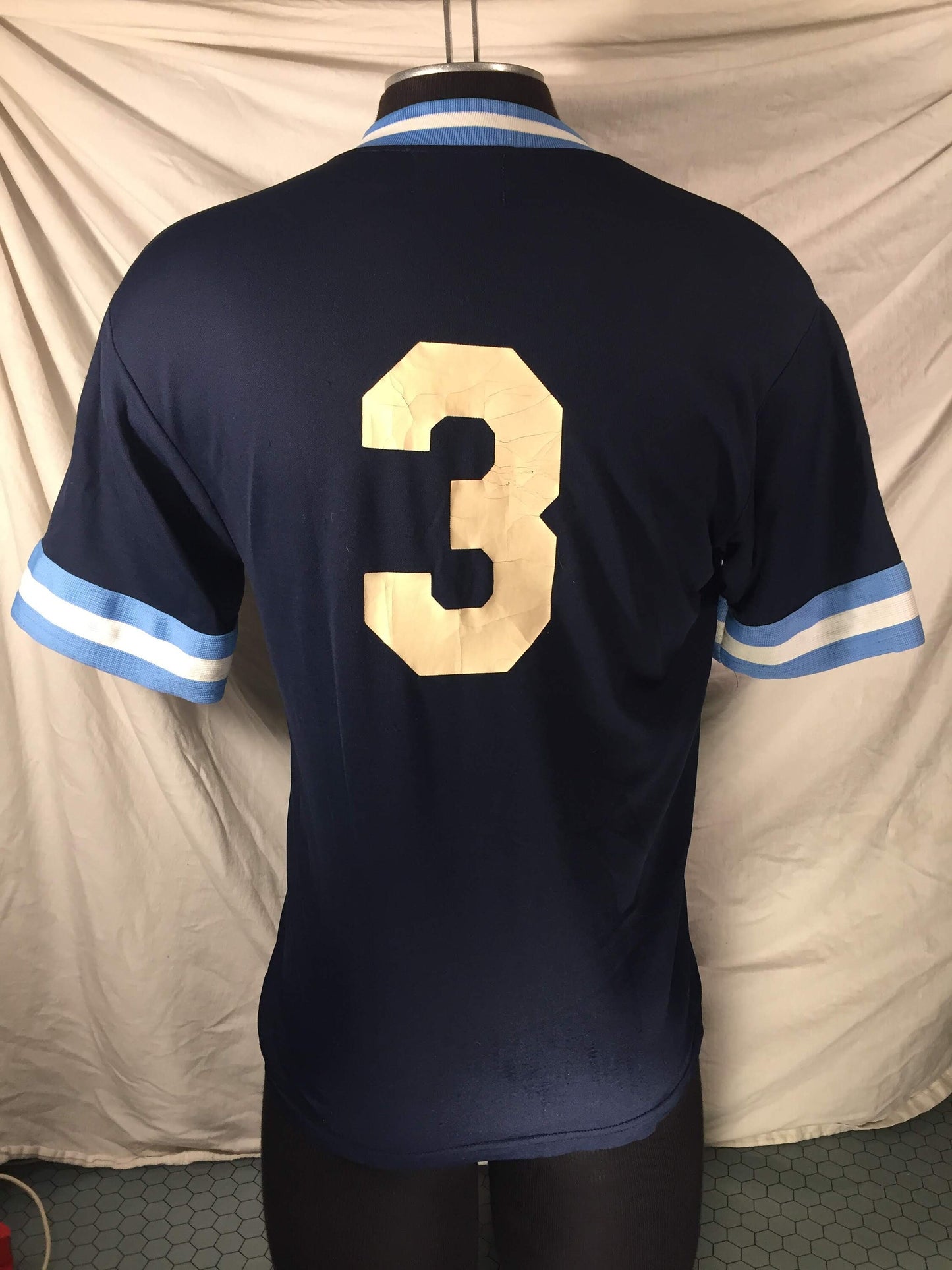 Vintage 80s Spanjan Jersey T-shirt // Medium // Lightweight Stretch Nylon // Baseball Softball // Made in USA // 3