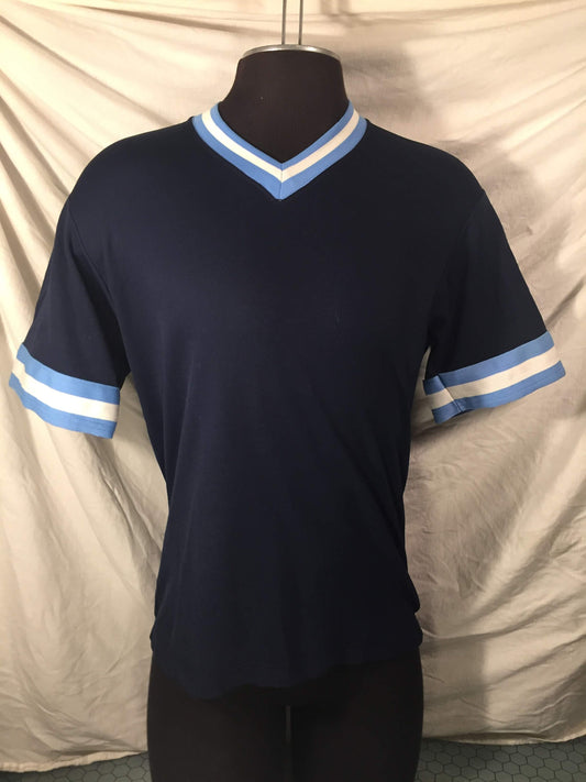 Vintage 80s Spanjan Jersey T-shirt // Medium // Lightweight Stretch Nylon // Baseball Softball // Made in USA // 3