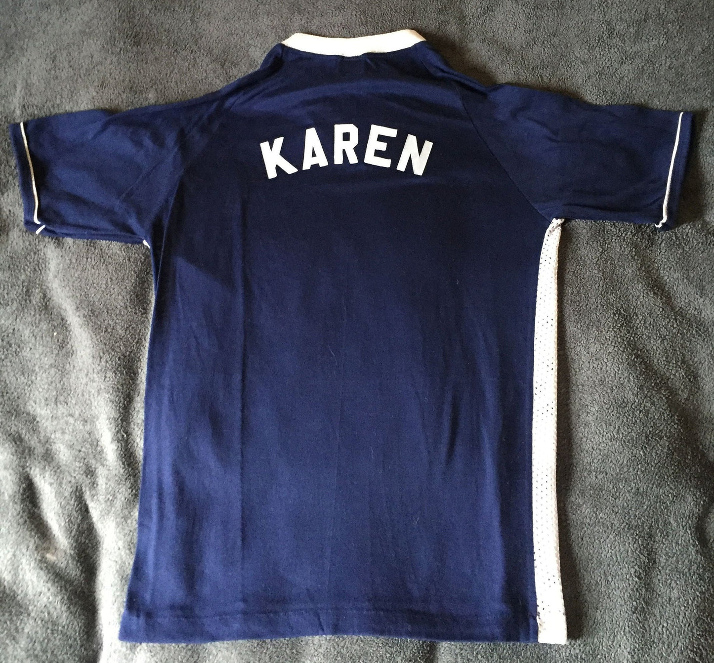 Vintage 70s // Medium // Dodger Sportswear // 50/50 // Lea's Karen // Softball Baseball // Blue // Karen