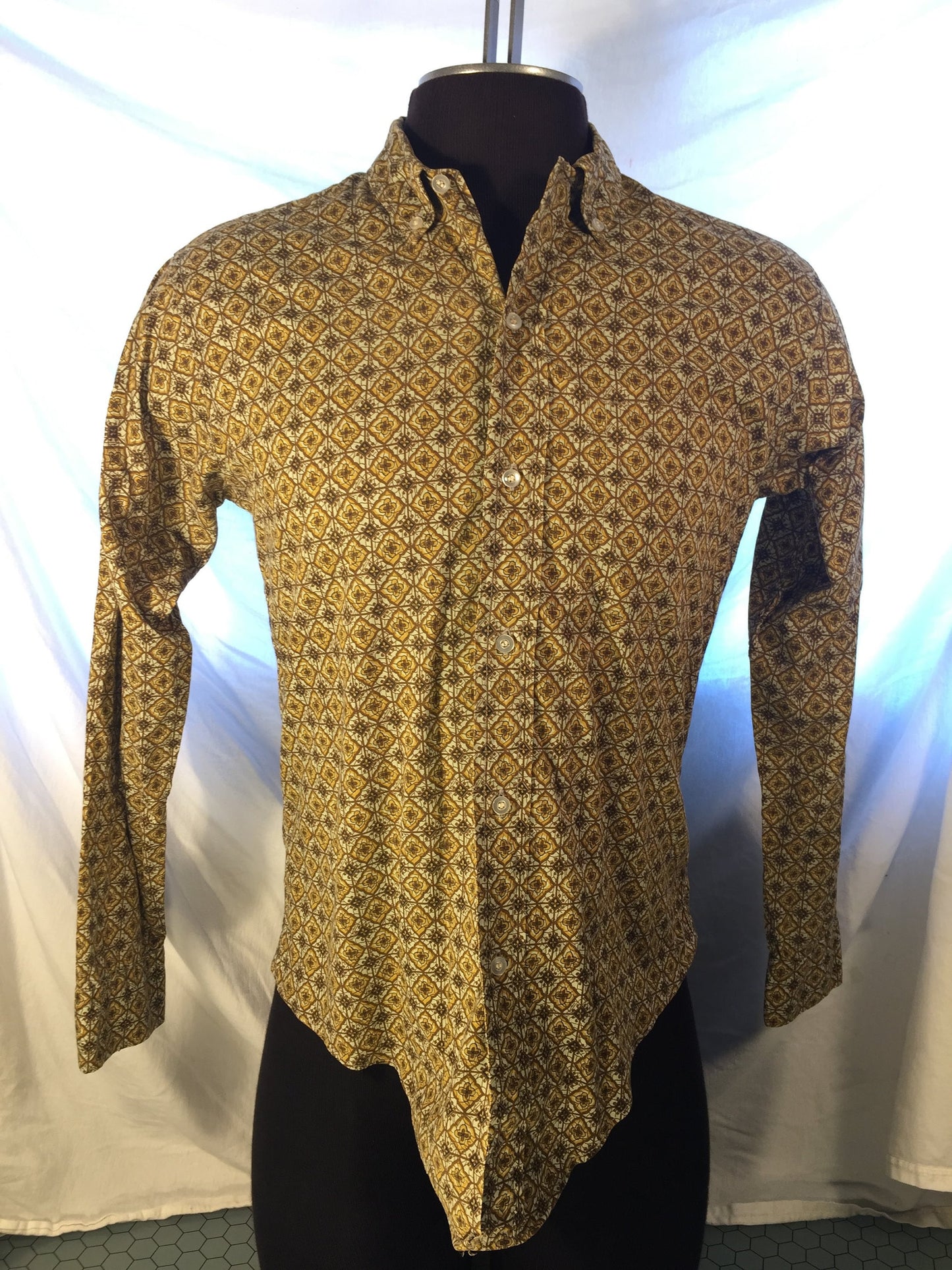 Vintage 60s Sandy MacDonald Oxford Long Sleeve Button-Down // Made in USA // 15/15.5 // Mod //