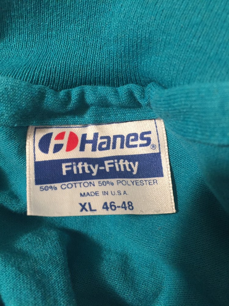 Vintage 80s // Hanes Fifty-Fifty // XL Teal T-shirt // Horseback Riding Jockey Dressage Jumping Equestrian // Horse // Single Stitch // USA