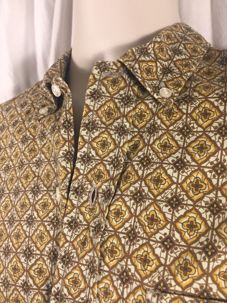 Vintage 60s Sandy MacDonald Oxford Long Sleeve Button-Down // Made in USA // 15/15.5 // Mod //