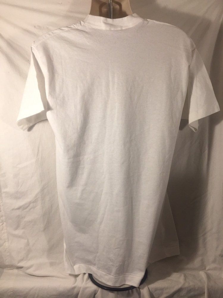 Vintage 90s Mardi Gras Gulf Shores Alabama XL FOTL T-Shirt // White 100 Cotton // Made in USA // Carnival Masopust