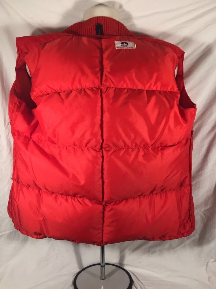 Vintage 60s/70s Red Gerry Boulder Quilted Ski Parka Vest Small/Medium Mens // Outdoor Gear