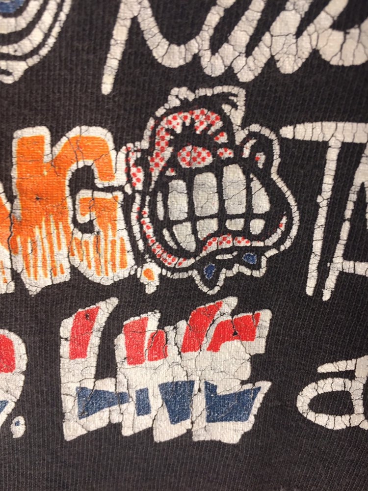 Vintage 80s Chicago Bears Cartoon // Large 100 Cotton // T-USA RN 76349 // NFL Football