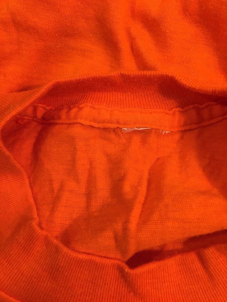 Vintage 80s Denver Broncos AFC Champs Medium Elway Orange Single Stitch T-shirt // 50/50 // USA // NFL