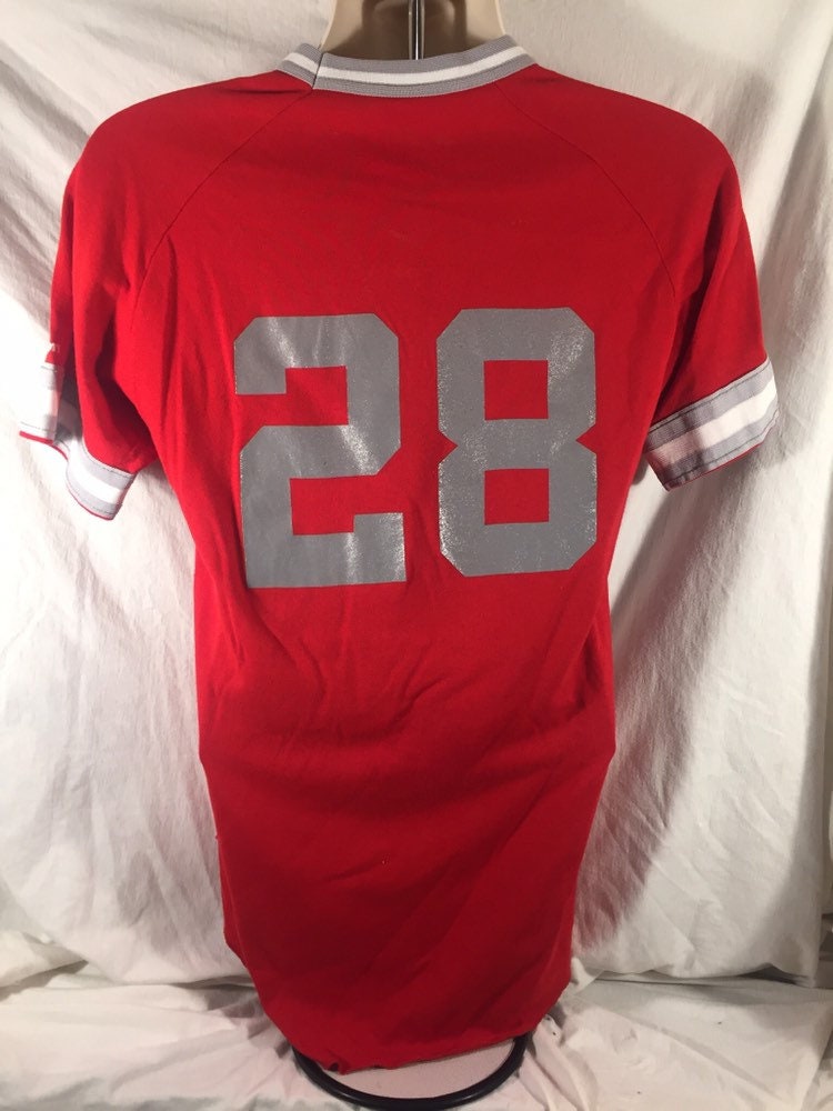Vintage 80s Grizzlies Medium Softball Baseball T-shirt Jersey // 50/50 // USA // #28