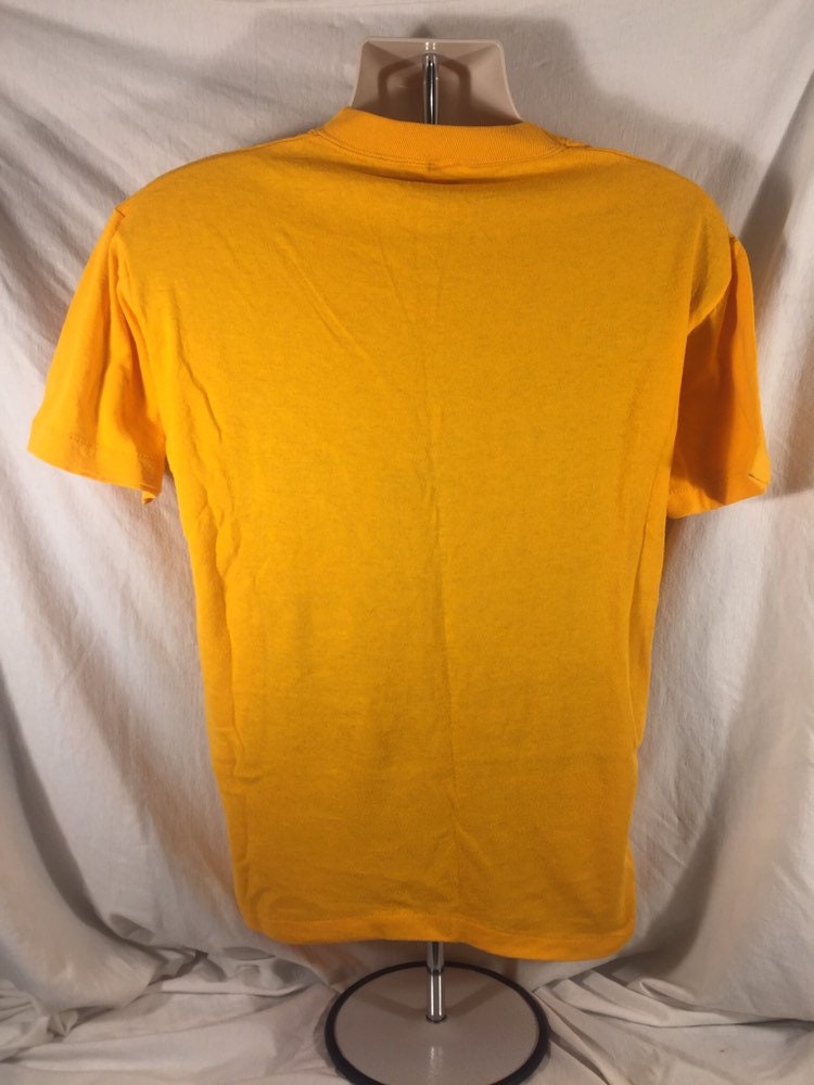 Vintage 80s Sportwear Yellow "Cub Club"  Single Stitch T-shirt // 50/50 // USA