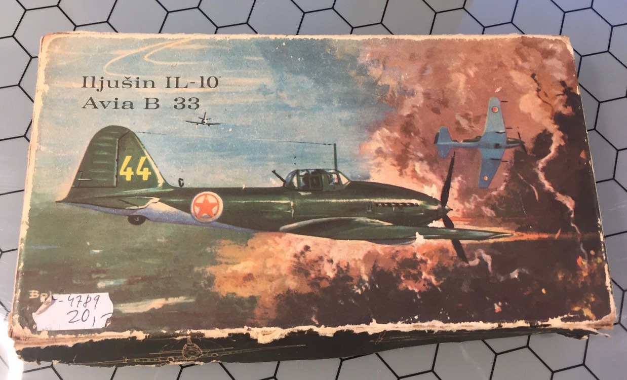 Vintage Czechoslovakia Iljušin IL-10 Avia B 33 Model Cold War Soviet USSR DPRK Ilyushin Beast