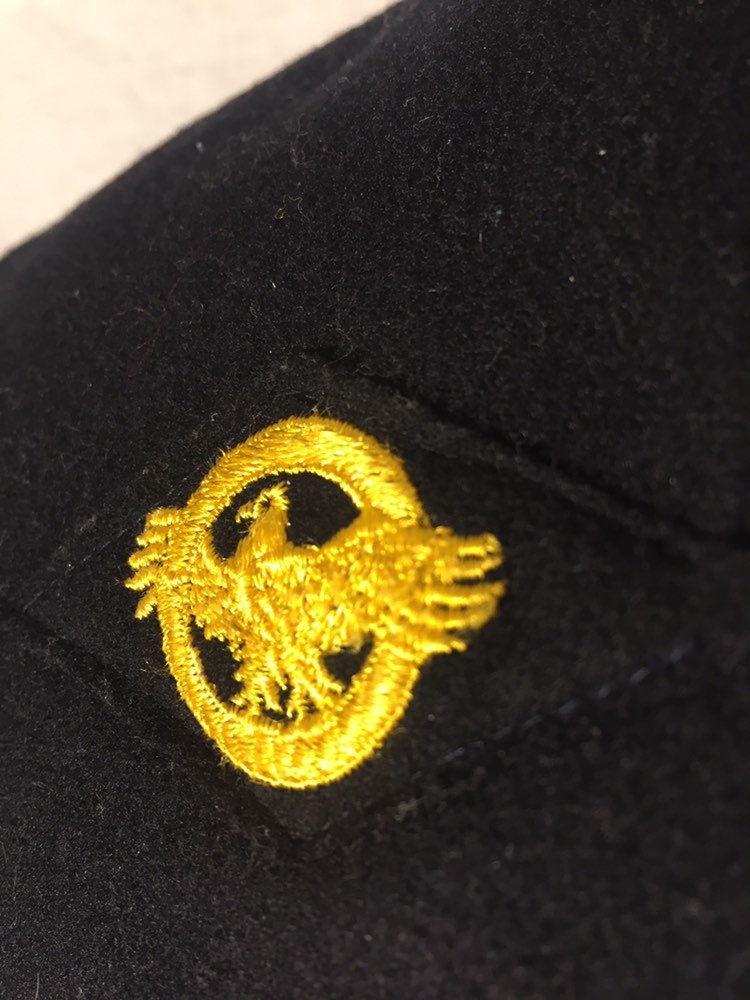 Vintage 1940s US Navy WWII Uniform Top // Ruptured Duck Petty Officer First Class // Small/Medium // Naval Clothing Factory // Wool Shirt