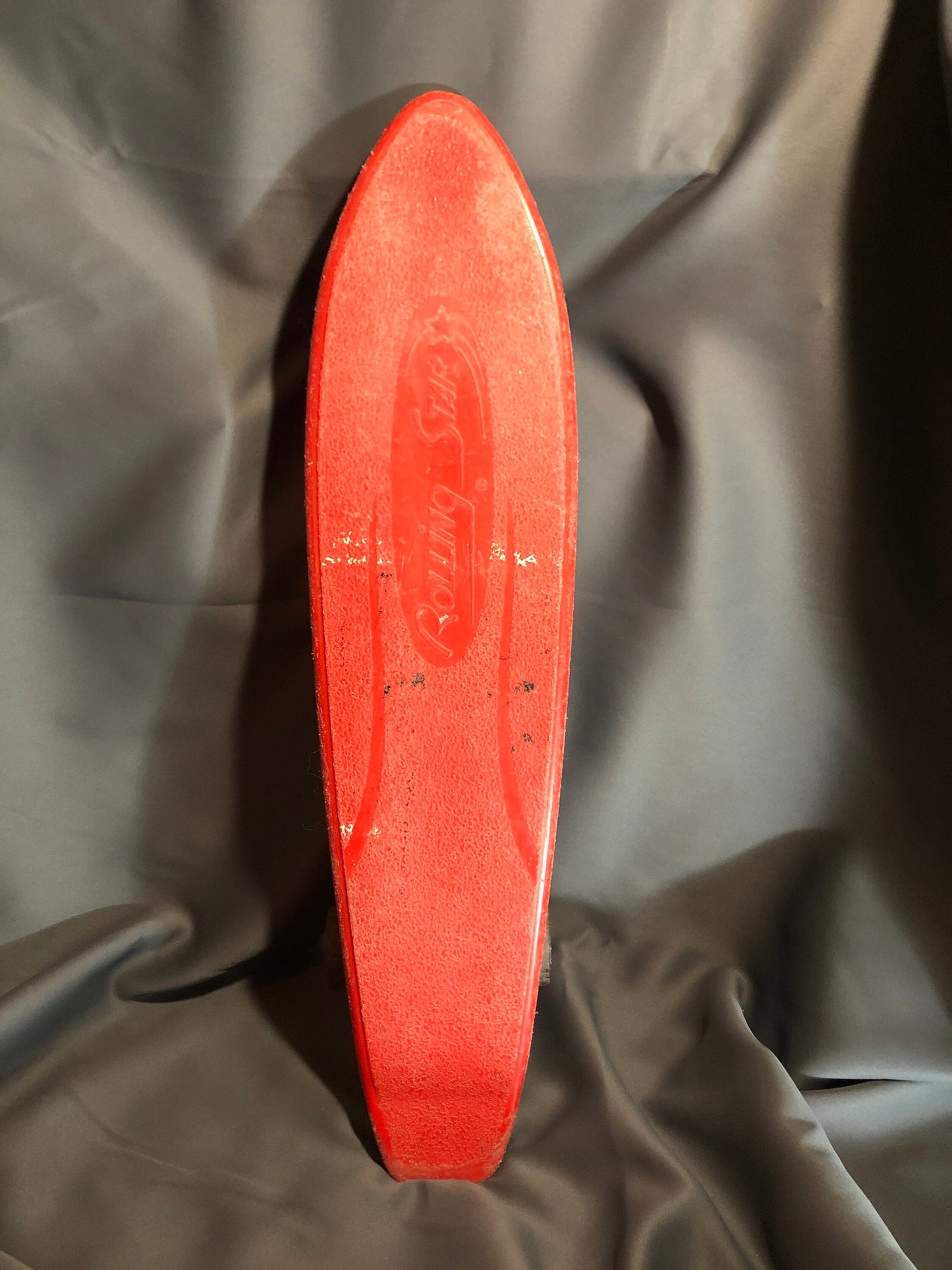 Vintage Sorco Plastics Red Skateboard Fullerton California 1 3/4" wheels 23" length USA