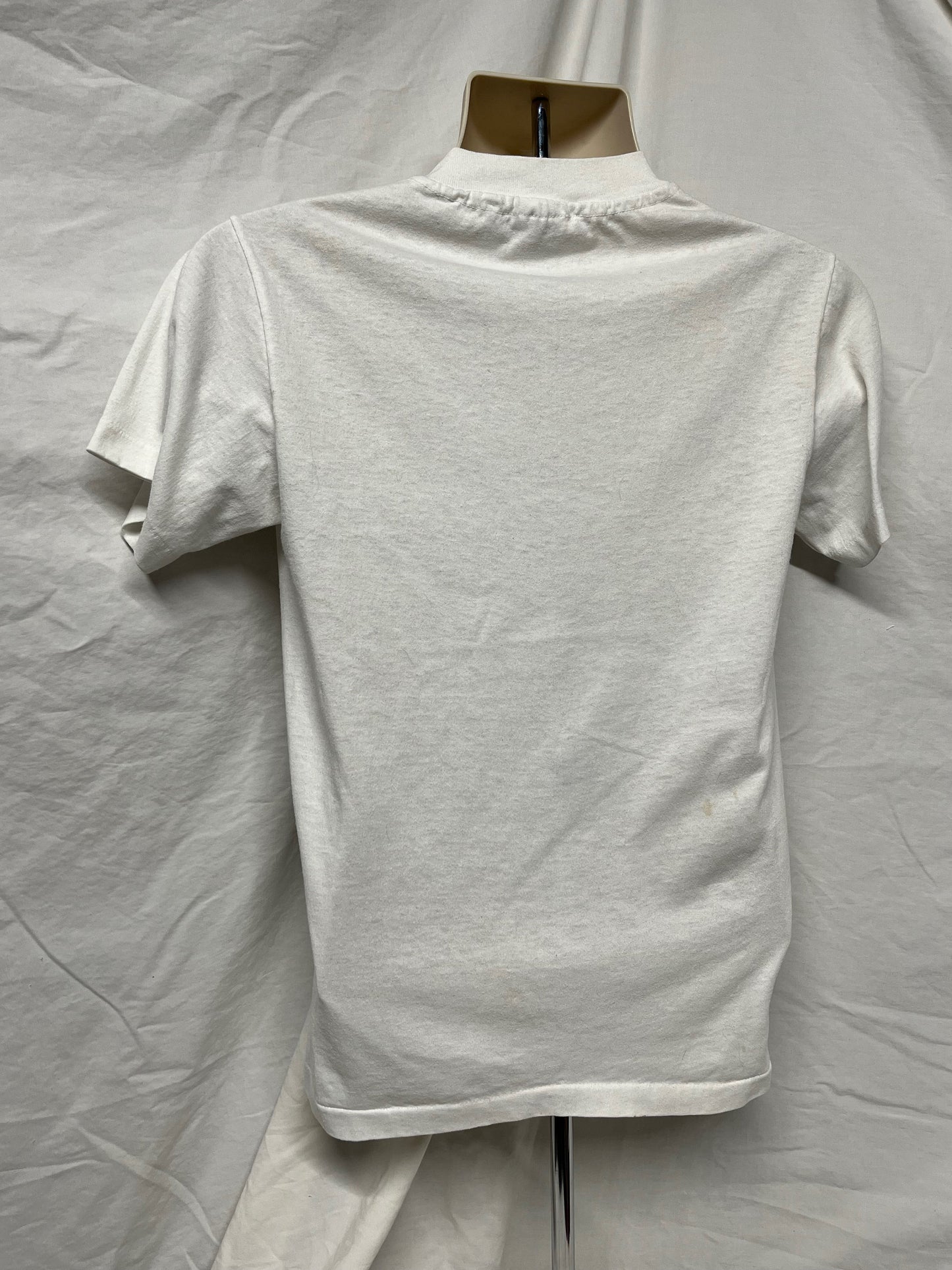 Vintage 90s Charles Hay Cougars Small Hanes Heavyweight T-shirt White USA Single-stitch