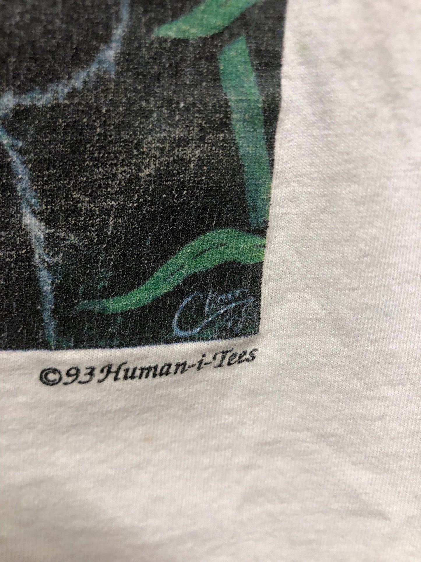 Vintage 90s Panda Human I Tees Nearly Surviving Large Hanes Heavyweight 1993 USA T-shirt
