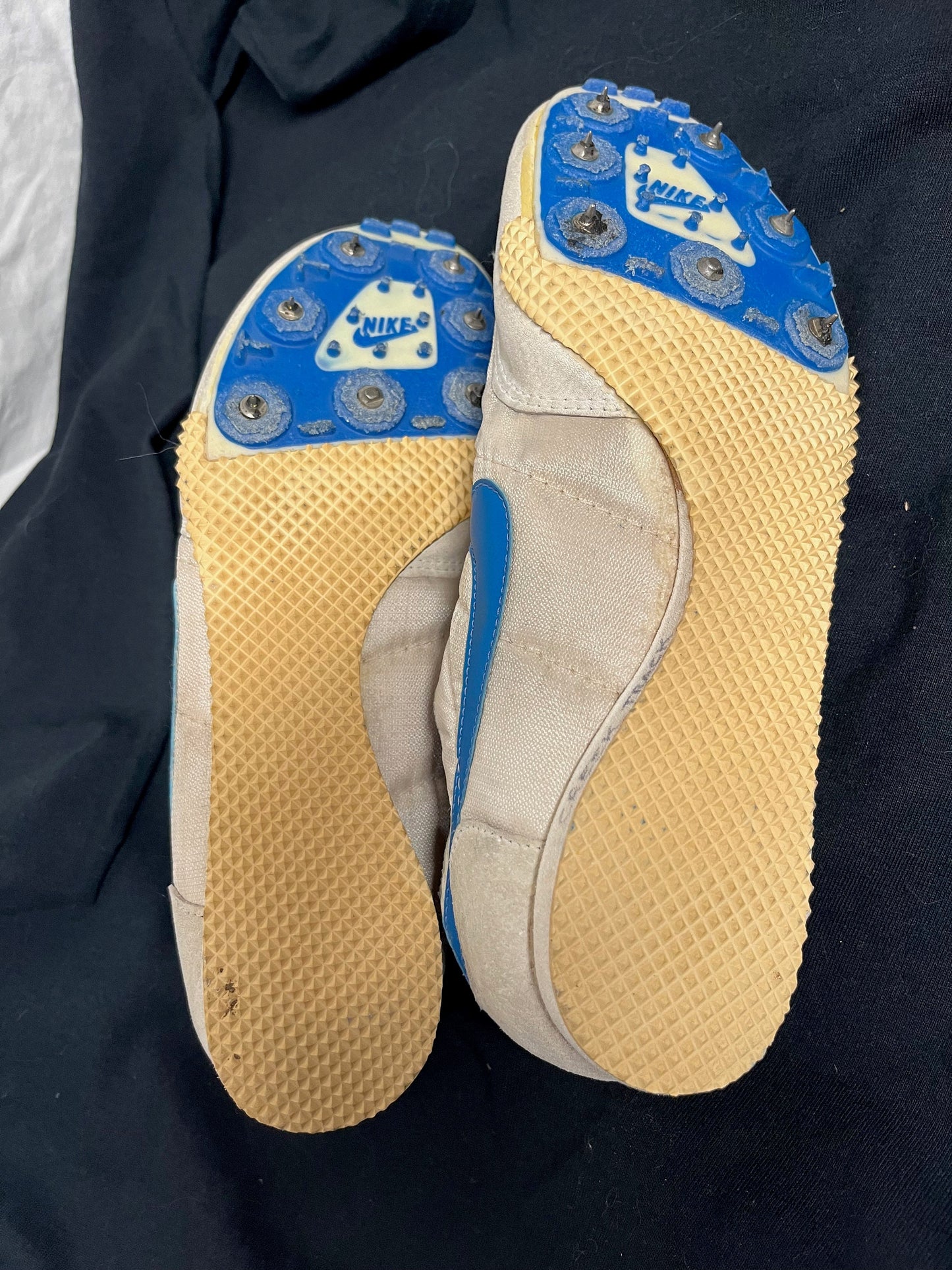 Vintage early 80's 1982 NIKE Zoom D Track Men's Spikes Shoes Size 8.5 Made in USA Track and Field Athletics Running