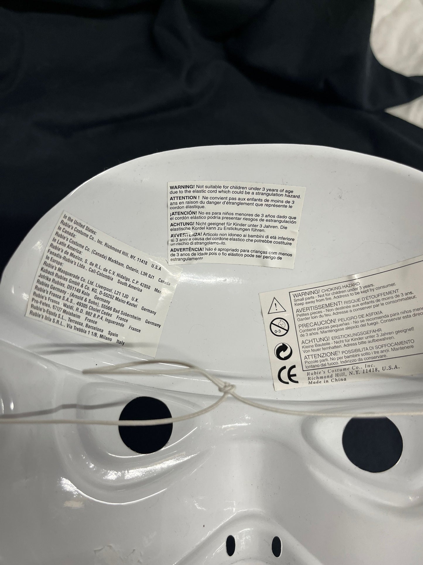 Vintage 1994 Star Wars Stormtrooper Halloween Mask Lucasfilm Rubie's Costume Co.